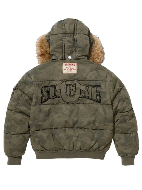 Supreme True Religion Camo Puffer Jacket