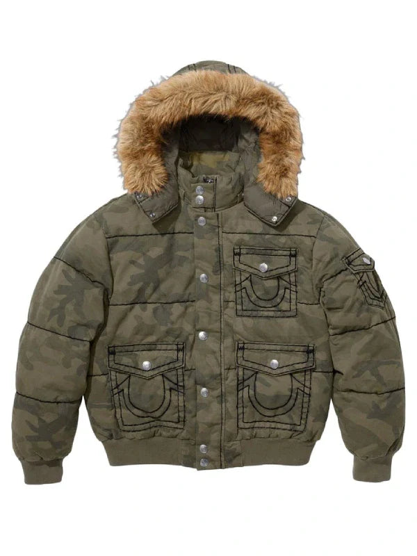 Supreme True Religion Puffer Jacket Camo