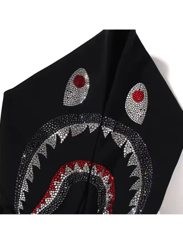 Swarovski x Bape Hooded Varsity Jacket