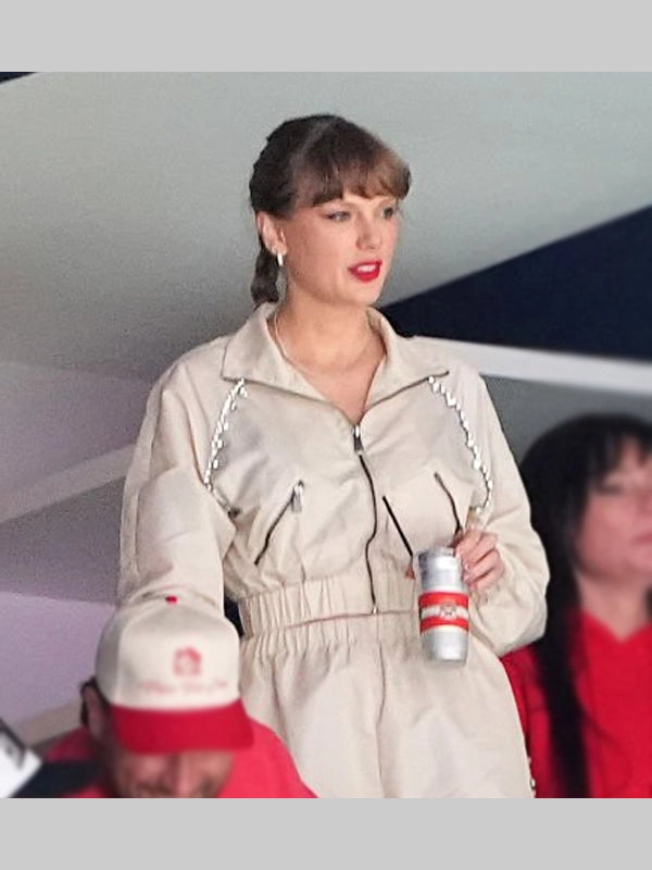 Taylor Swift AREA Crystal Trim Track Jacket