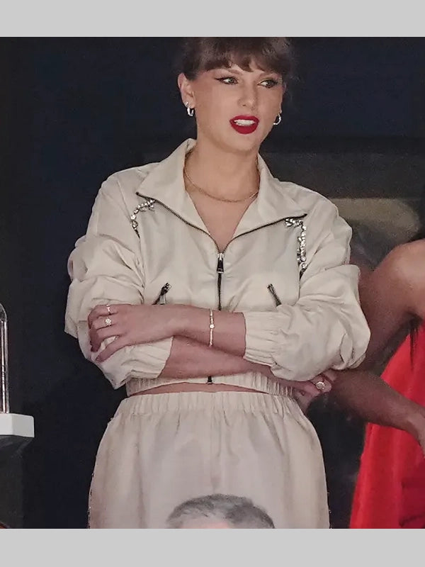 Taylor Swift Crystal Trim Track Jacket AREA