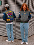 Tern x Winrar Grey and Blue Varsity Jacket