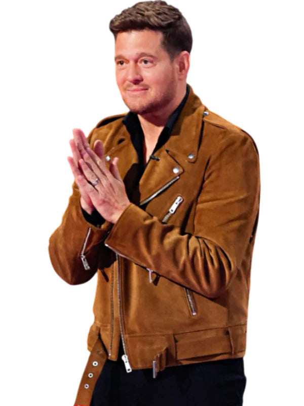 The-Voice-S28-Michael-Buble-Brown-Leather-Jacket-1