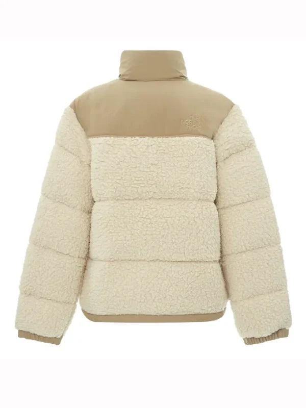 The North Face Nuptse Down Sherpa Jacket Beige