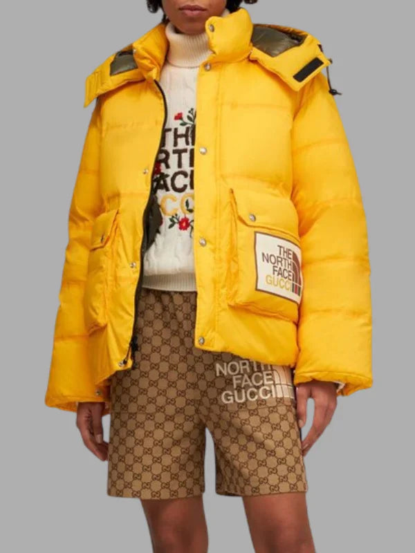 The North Face x Gucci Yellow Down Bomber Jacket