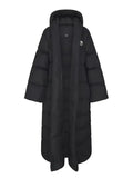 The North Face x Skims Nuptse Wrap Black Parka Coat