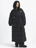 The North Face x Skims Nuptse Wrap Hooded Parka Coat Black
