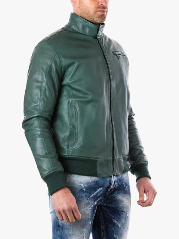 Thin Green Lamb bomber Jacket