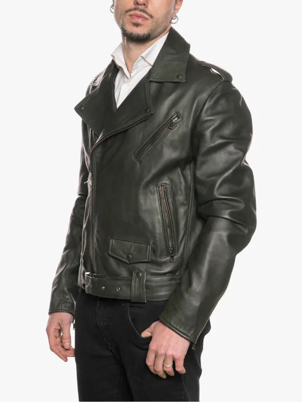 Three Pockets Green Men Jacket