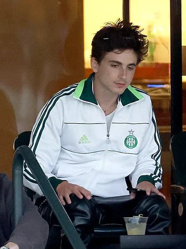 Timothee Chalamet Adidas Saint-Etienne Track Jacket White