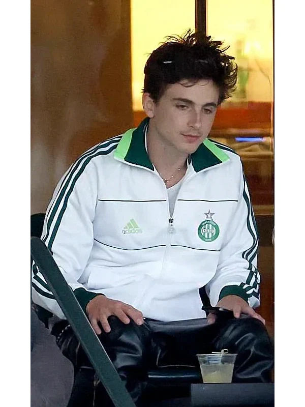 Timothee Chalamet Saint-Etienne Adidas Jacket White
