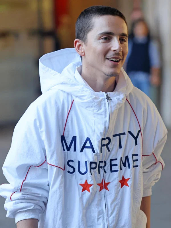 Timothee Chalamet White MS Jacket