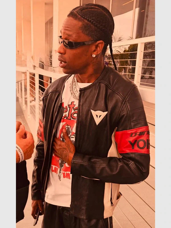 2025 F1 Miami GP Travis Scott Leather Jacket