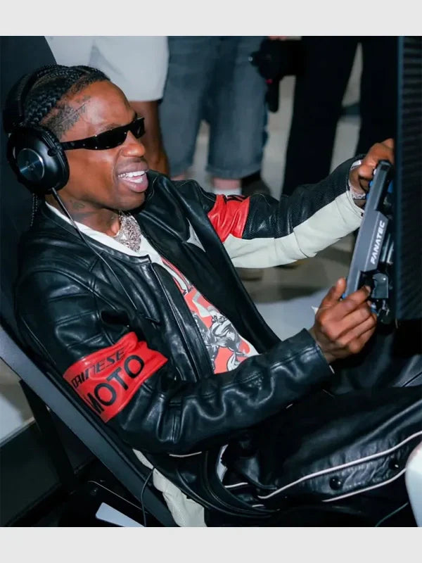 2025 F1 Miami GP Travis Scott Leather Jacket