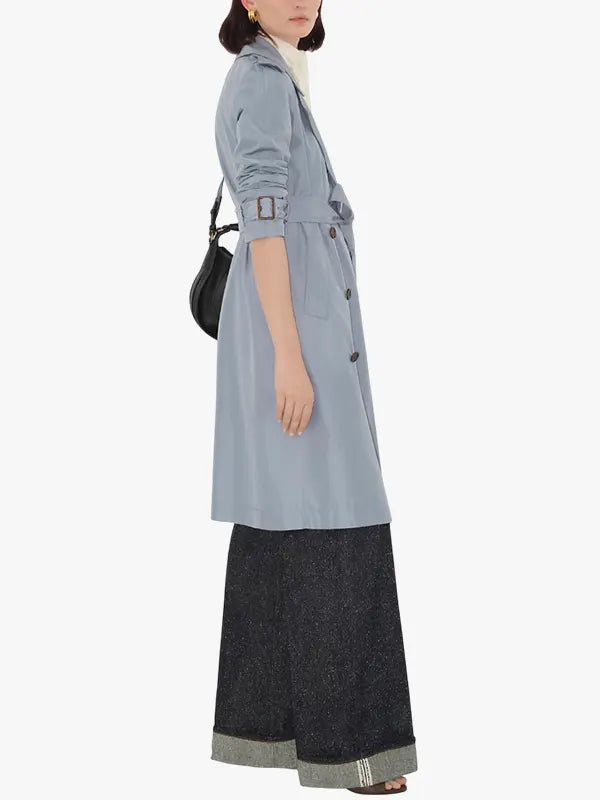 Trench Silk Long Coat