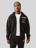 True Religion Playboy Zip-Up Hoodie Black