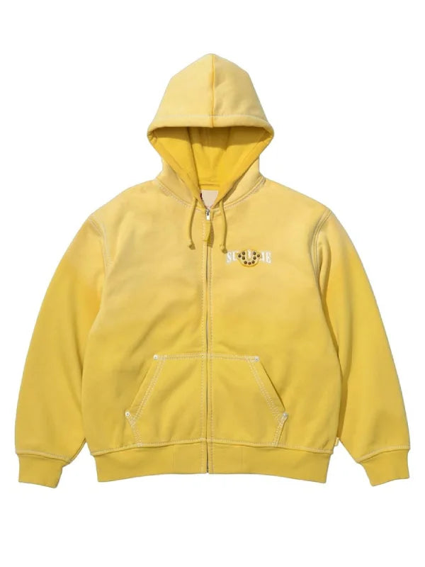 True Religion Supreme Yellow Zip-Up Hoodie