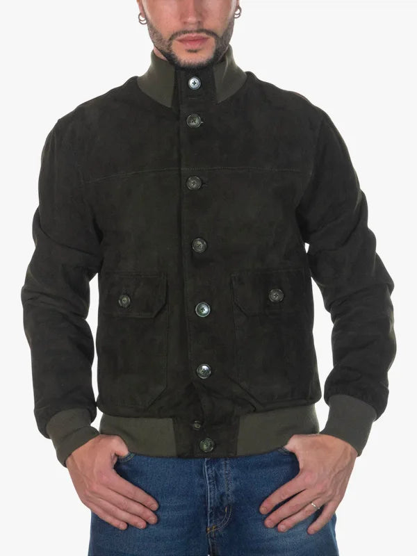 U03 Bis Mens Bomber Green Jacket