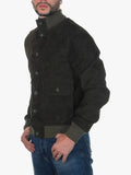 U03 Bis Mens Bomber Olive Green Jacket