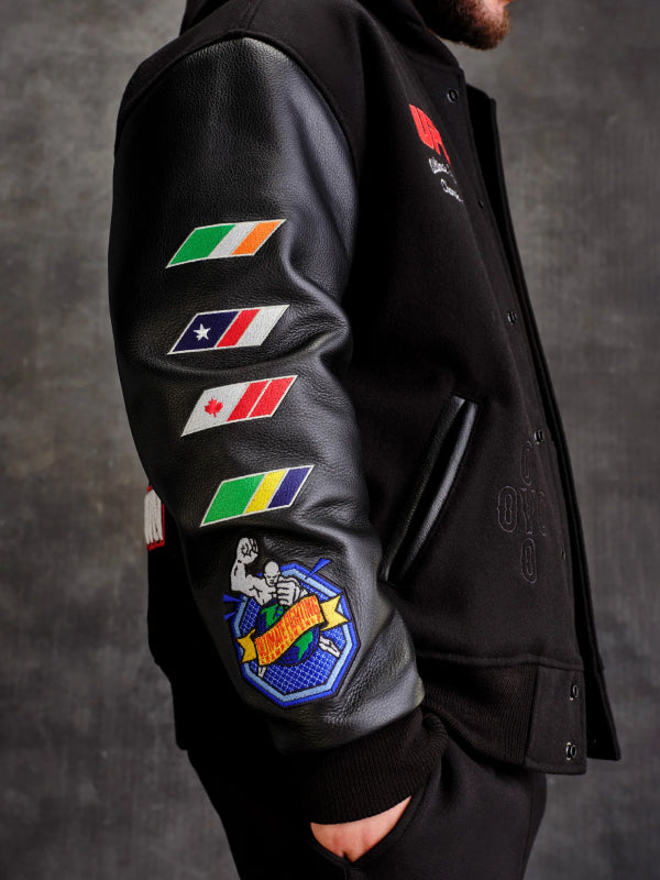 UFC x OVO Varsity Jacket Black