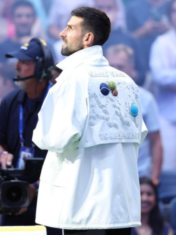 US Open Novak Djokovic Custom Lacoste Jacket