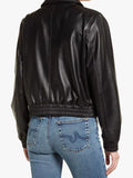 Uma Oversized Black Leather Amrika Jacket