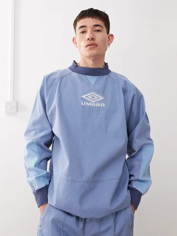 Umbro Drill embroidered logo sweatshirt blue