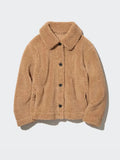 Uniqlo Pile-Lined Fleece Jacket Brown