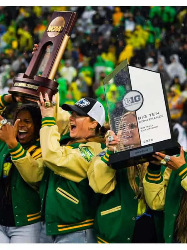University of Oregon Letterman Jacket Green