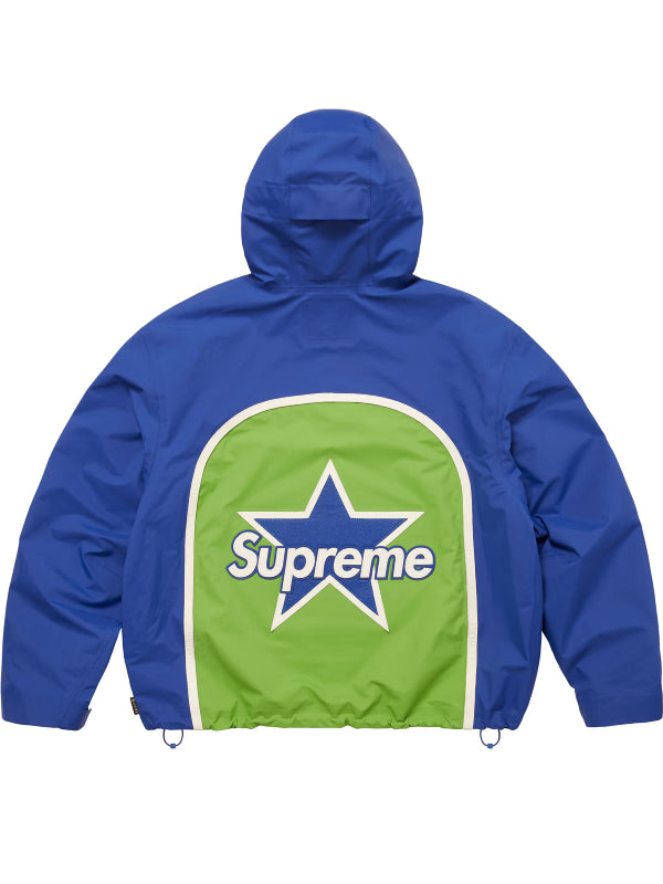Vanson Leathers Supreme Gore-Tex Shell Hooded Jacket Blue