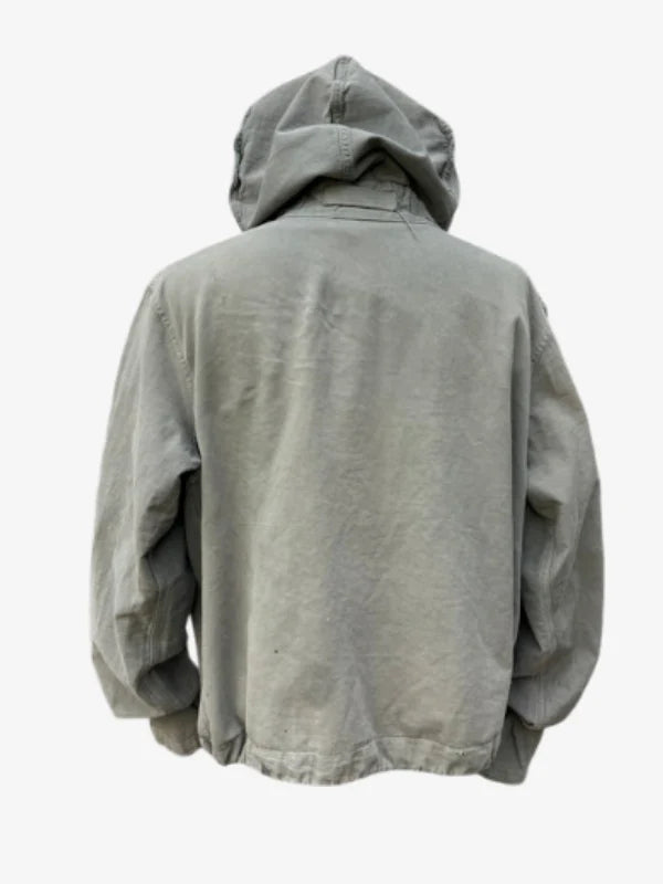 Vintage WW2 USN Faded Grey Gunner Smock Jacket Green