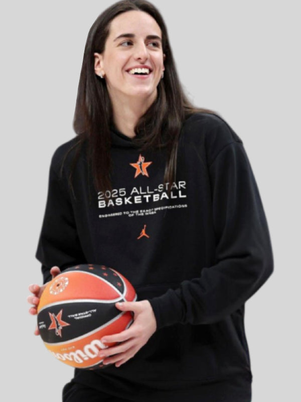 WNBA 2025 All-Star Basketball Hoodie Black