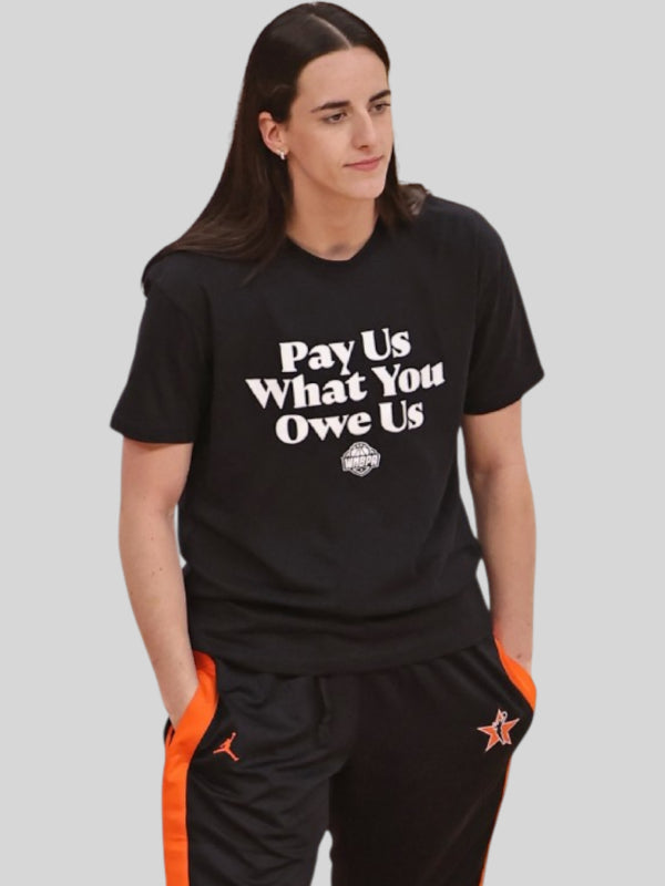 WNBPA Pay Us What You Owe Us T-shirt Black