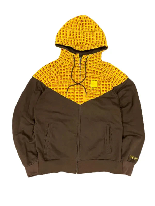Waffle Nike Hoodie Brown