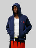 Wales Bonner Stussy Neoprene Hoodie Blue