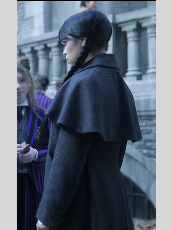 Wednesday S02 Jenna Ortega Wool Coat