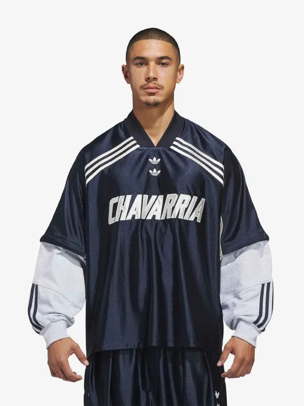 Willy Chavarria x Adidas Blue LS Dazzle Jersey