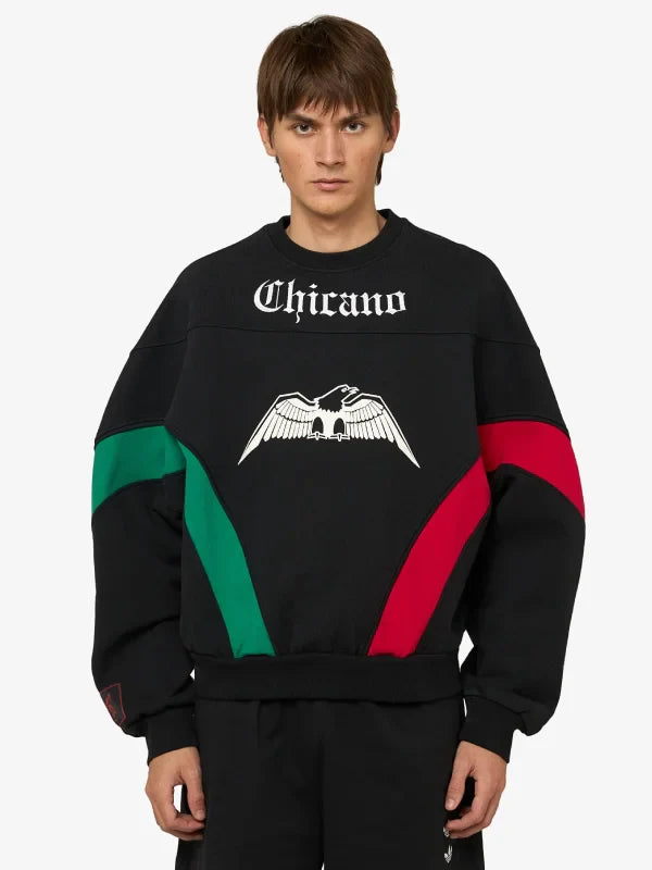 Willy Chavarria x Adidas Chicano Crewneck Sweatshirt Black