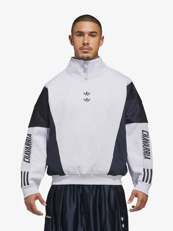 Willy Chavarria x Adidas Grey Watsonville Mockneck Jumper