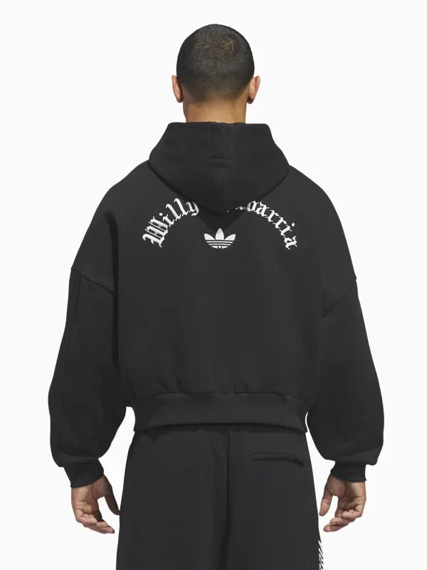 Willy Chavarria x Adidas Zip-Up Hoodie Black