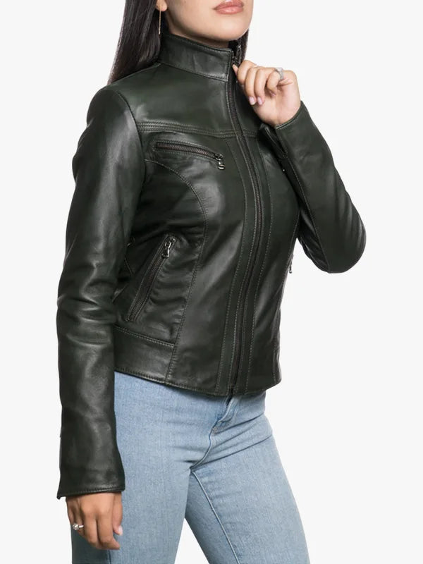 Women Dark kelly Green Jacket