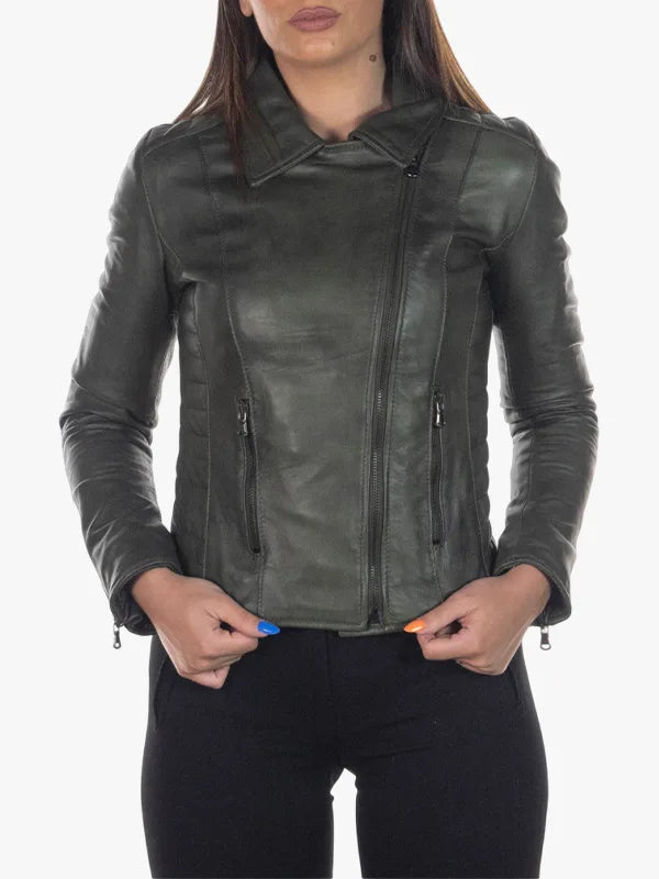 Women Violetta Green Jacket