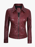 Women Harrington Leather Jacket