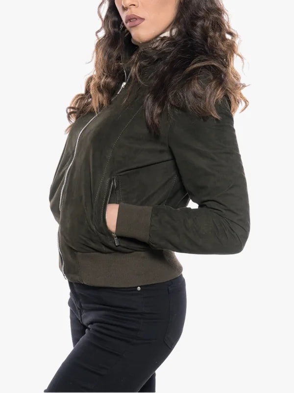 Women’s Bomber Jacket In Green