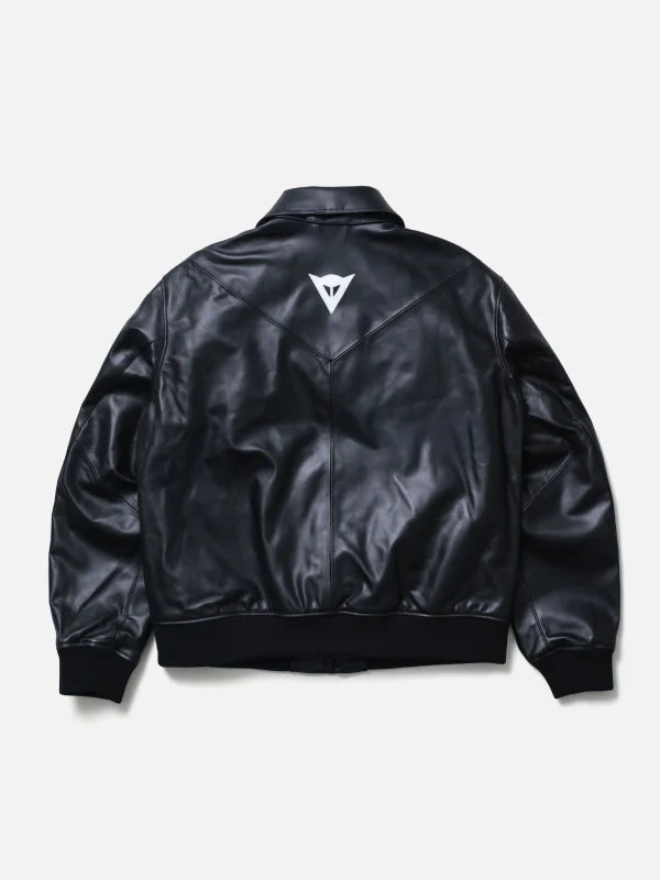 Y-3 Neighborhood Leather Bomber Jacket Black