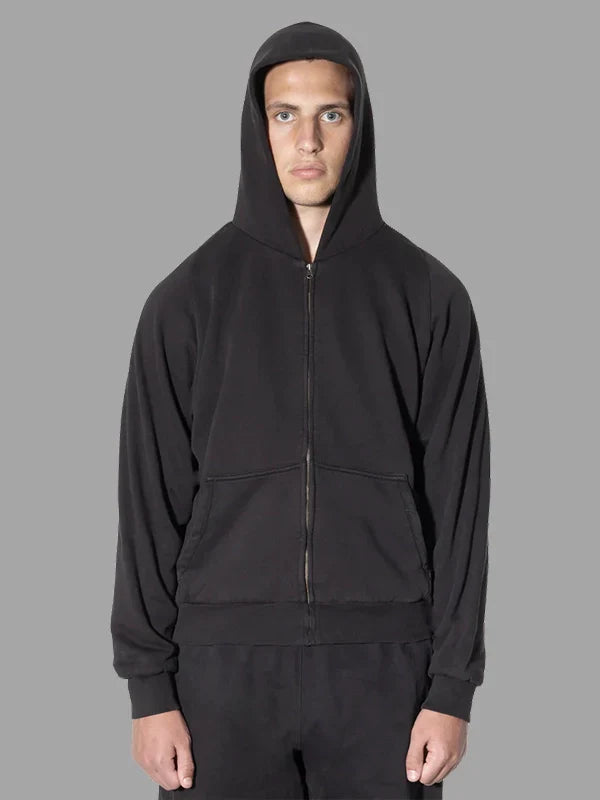 Yeezy Gap Zip Up Hoodie Black