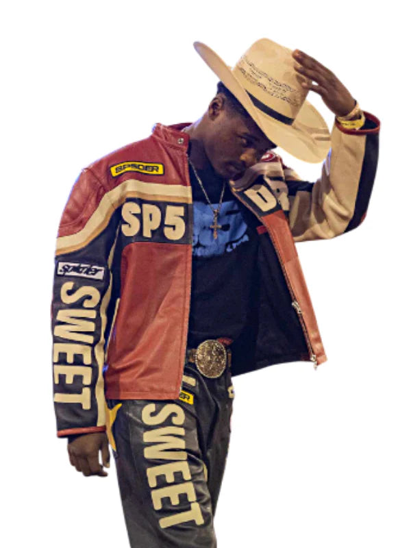 Young Thug Sweet Tooth Rodeo Sp5der Leather Jacket