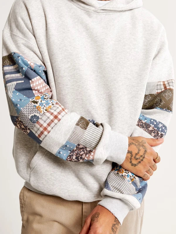 abercrombie and fitch patchwork hoodie