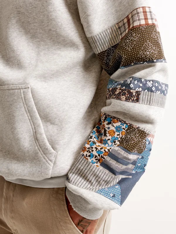 abercrombie hoodie patchwork