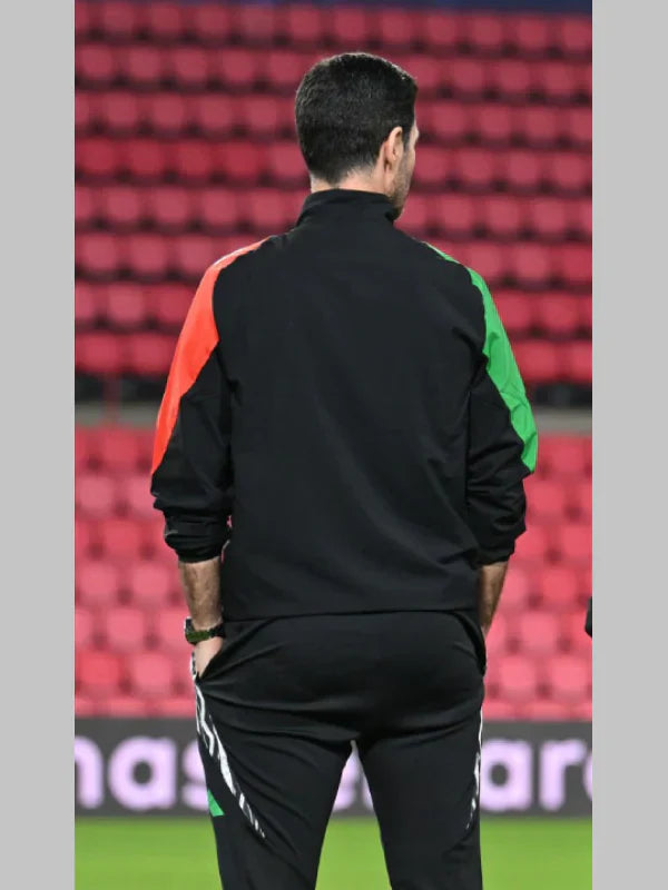 arsenal presentation adidas jacket Black